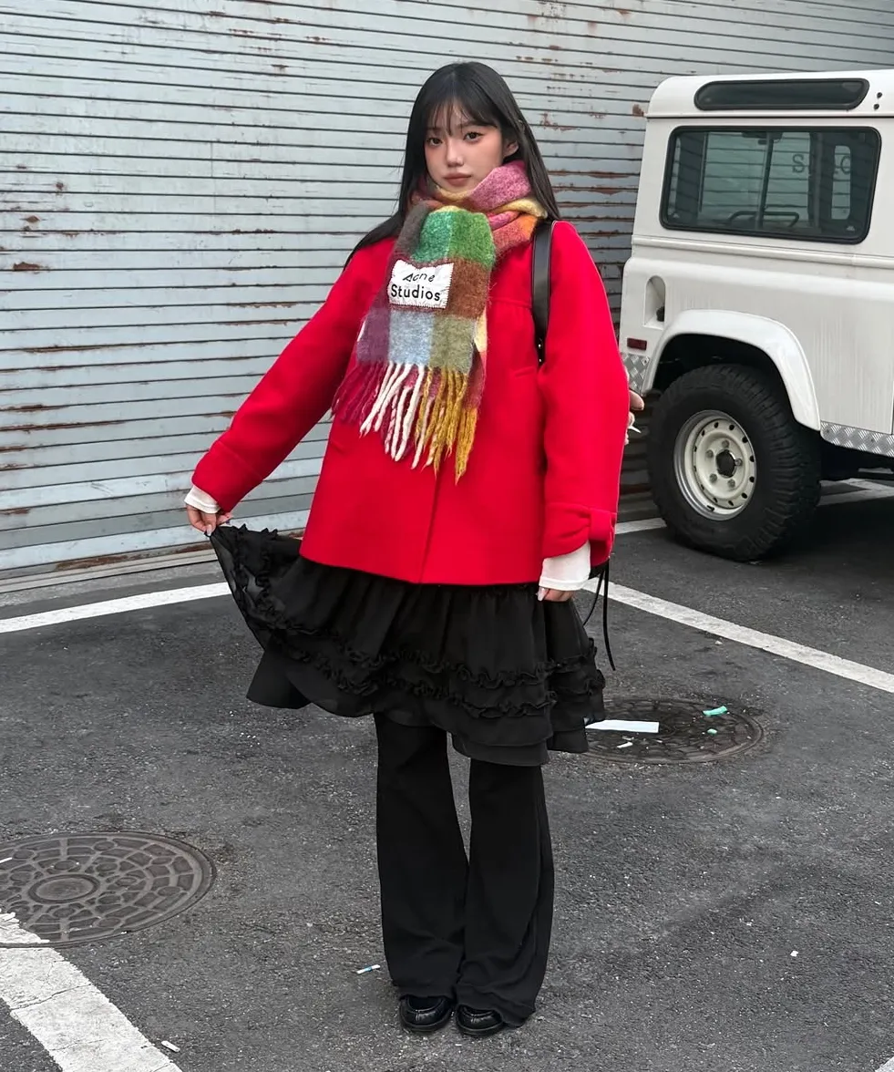 FLAREUP🇰🇷 3-Layered Ruffle Skirt Pants
