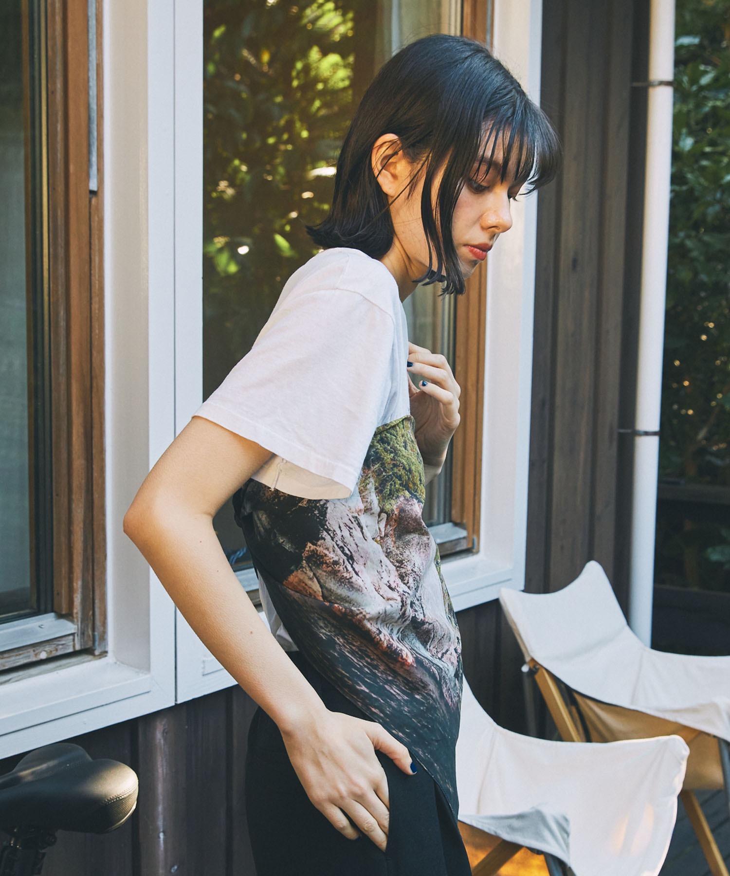 小物 \"Multi Coloured Scarf / BLACK\" 1691498232870_SKU-0608_1.webp