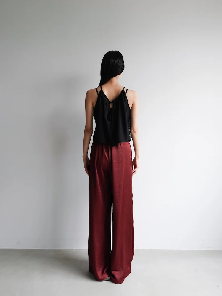 Sahara Drawstring Flower Motif Camisole