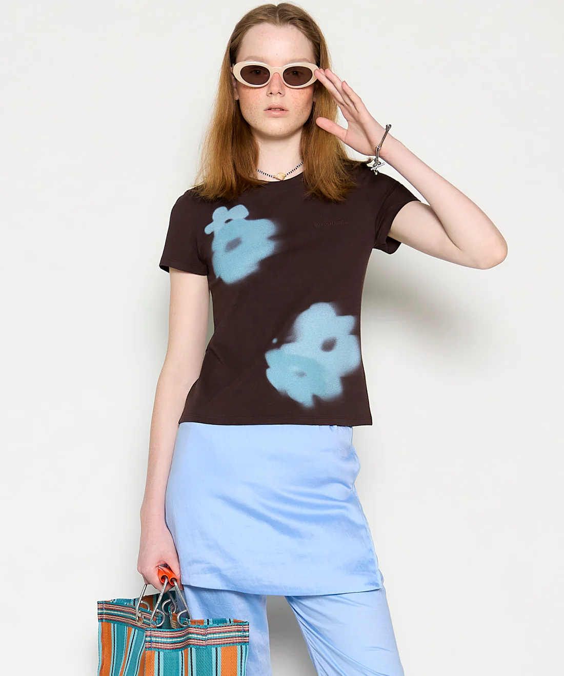 PISCESS×MAISON SPECIAL Faded Flower T-shirt