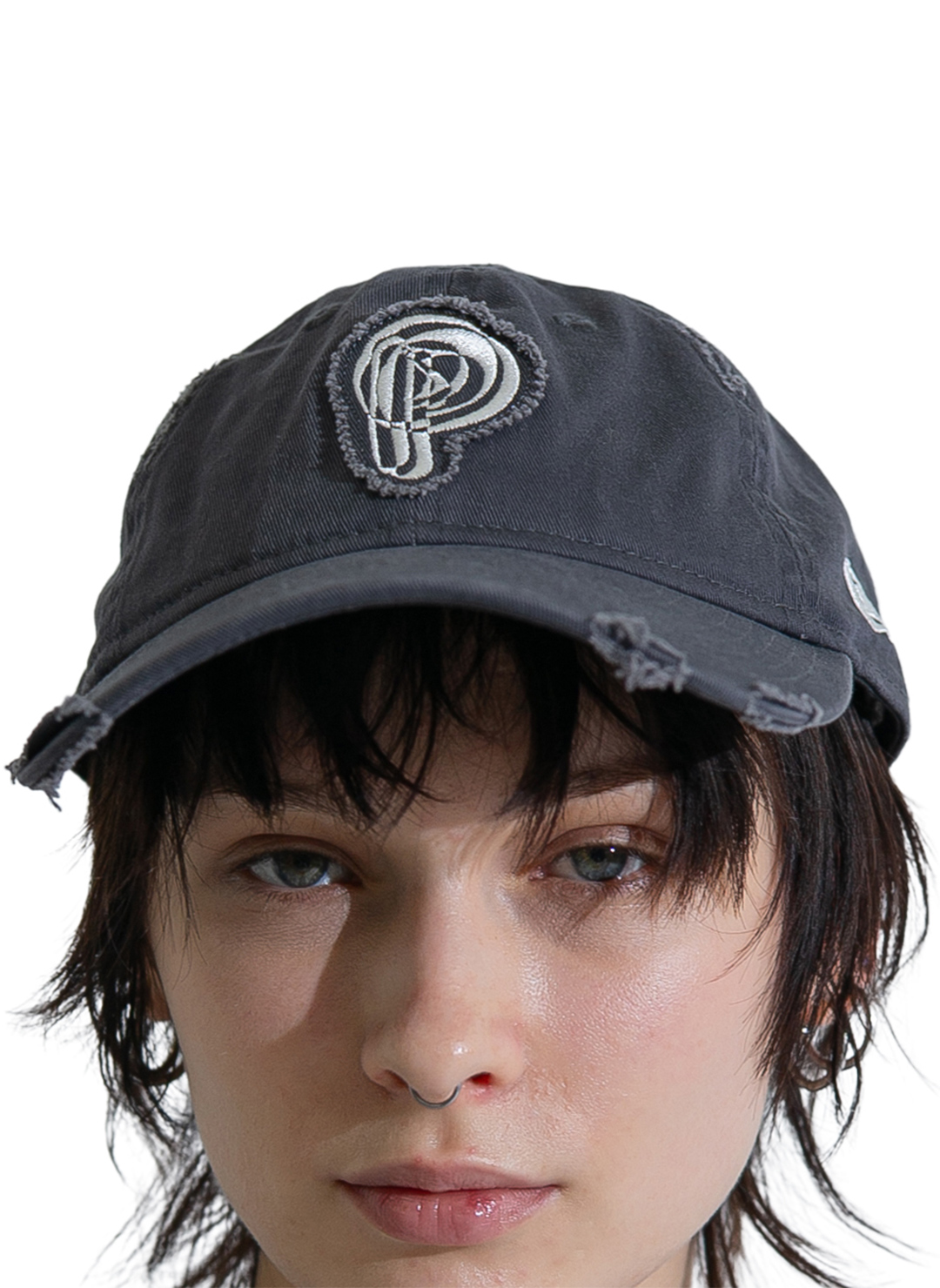 帽子 NEW ERA PERVERZE Scrap Initial Cap Gray 🧢NEW ERA X PERVERZE / Scrap Initial Cap 可以遮陽的春夏實用