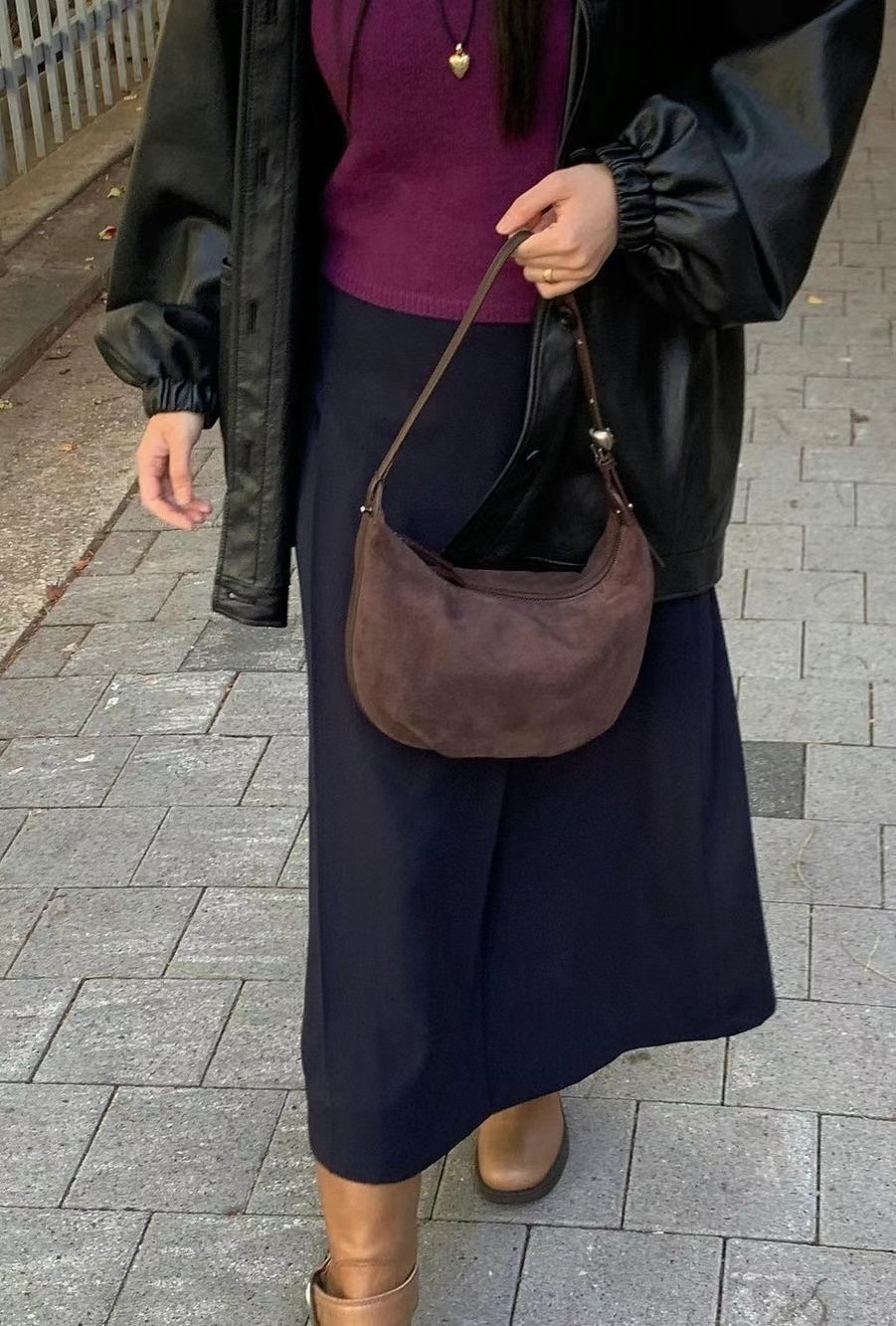 【Archiveepke】Luv moon bag (Suede brown) Luv moon bag(Suede brown)_Archivépke