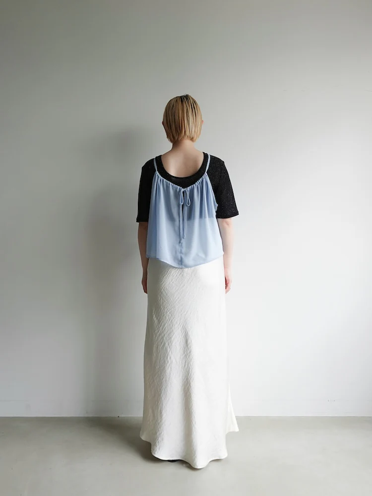 トップス sahara Drawstring Flower Motif Camisole sahara Drawstring Flower Motif Camisole