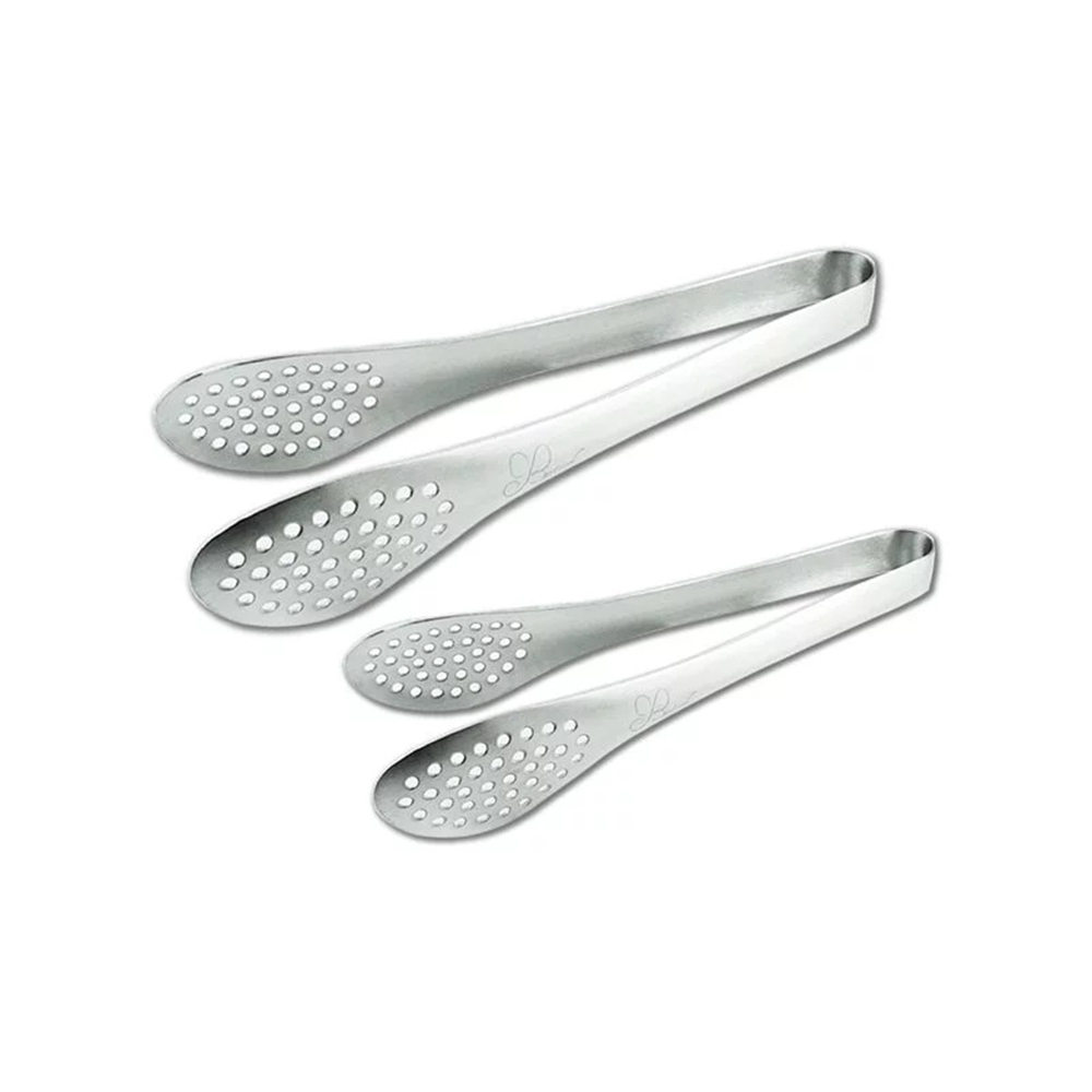 【LMG】日式不銹鋼萬用料理瀝油夾2入組