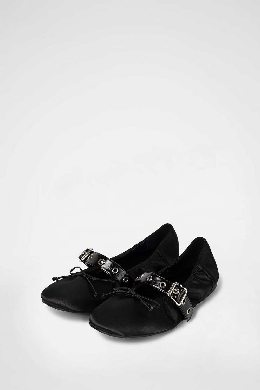 KHIHO ♥ SATIN SHIRRING BALLERINA FLATS /追跡付 khiho】キホ Satin shirring ballerina flats - メルカリ